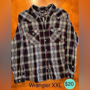 Wrangler Men's Multicolor Plaid Shirt
